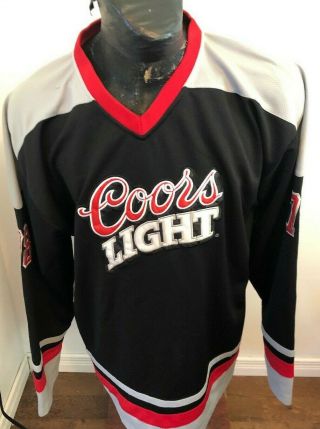 Mens Xlarge Hockey Jersey Coors Light Beer 78