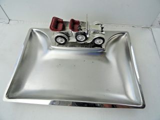 Lesney Matchbox Models Of Yesteryear Stainless Ashtray,  Rolls - Royce Silver Ghost