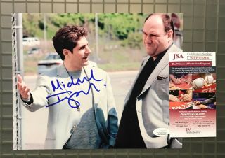 Michael Imperioli Signed 8x10 The Sopranos Photo Autographed Jsa Witnessed