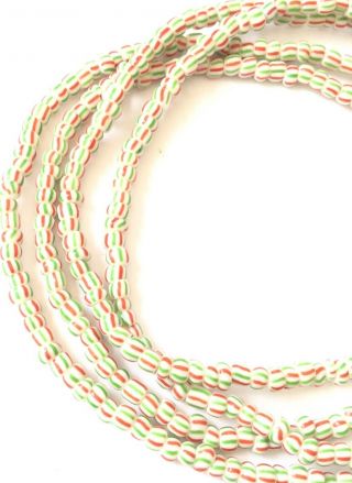 Fine Green & Peppermint Waist Beads,  Trade Beads - Ghana