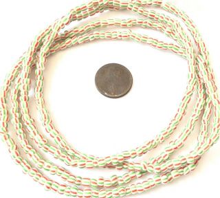 Fine Green & Peppermint Waist Beads,  Trade Beads - Ghana 3