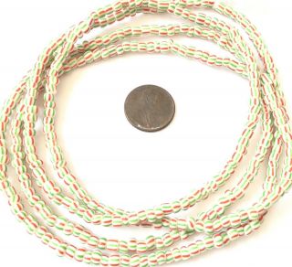 Fine Green & Peppermint Waist Beads,  Trade Beads - Ghana 4