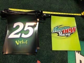 Mountain Dew Racing Rare Brian Vickers “fueled By Dew” Pennants
