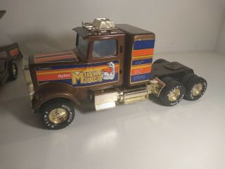 Vintage Nylint Muscle Mover Nylint Metal Muscle Semi Truck And Trailer