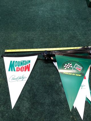 Mountain Dew Racing Rare Darrell Waltrip Fueled By Dew Pennants