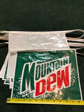 Mountain Dew Racing Rare Rain Logo From 1996 - 99 Pennants