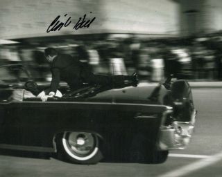 Clint Hill Authentic Autographed Signed Kennedy Assassination 8x10 Photo W/coa