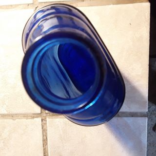 Vintage Dark Cobalt Blue Phillips Milk of Magnesia Medicine Bottle 7 