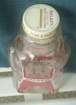 Vintage Space Age Bottle 1950 ' s - Spaceman/Robot Galaxy Syrup Bottle Bank 4