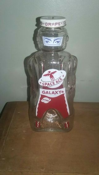 Vintage Space Age Bottle 1950 ' s - Spaceman/Robot Galaxy Syrup Bottle Bank 6