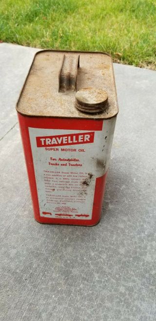 Traveller 2 Gallon Oil Can Vintage