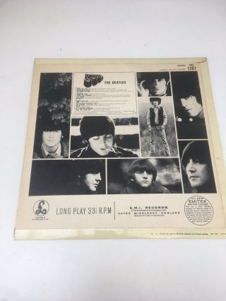The Beatles RUBBER SOUL Vinyl LP 1st Press Mono EX,  RARE Fantastic 6
