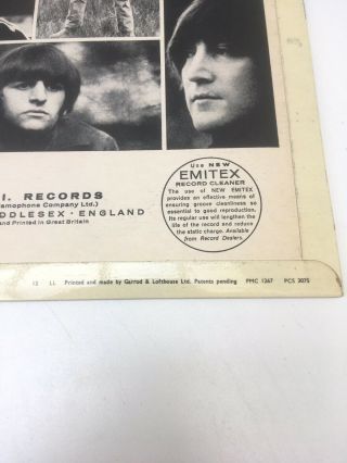 The Beatles RUBBER SOUL Vinyl LP 1st Press Mono EX,  RARE Fantastic 7