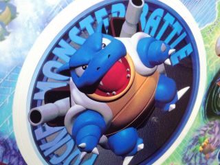 1999 Nintendo 64 Pokemon Stadium Japanese Shiny Sticker Blastoise Sheet Battle