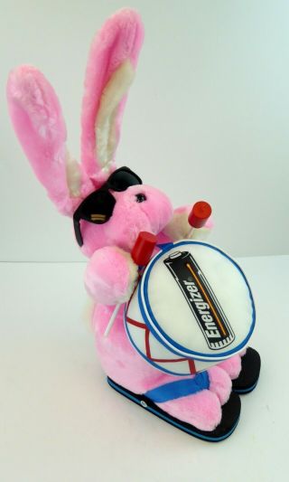 Large Energizer Battery Bunny Pink Plush Stuffed Rabbit Toy 1995 24 " Tall W/bag