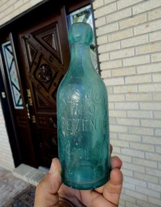 Charles Joly Blob Top Mug Base Soda Bottle Philadelphia,  Pa Late 1800 