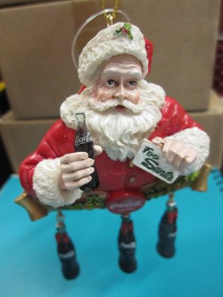Kurt Adler Coca - Cola Christmas Ornament Bottles 2