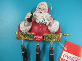 Kurt Adler Coca - Cola Christmas Ornament Bottles 3