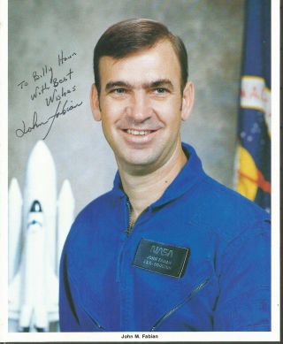 Space Exploration,  Photo Signed By John M.  Fabian
