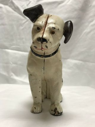Vintage Antique - Cast Iron Rca " Nipper " The Dog Bank