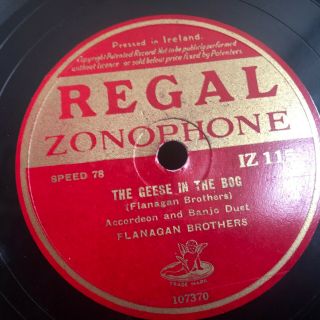Flanagan Brothers Regal Zonophone 115 Country/ Irish 78 Rpm E -