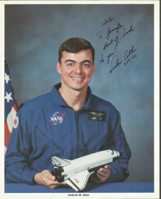 Space Exploration,  Photo Signed By Andrew M.  Allen