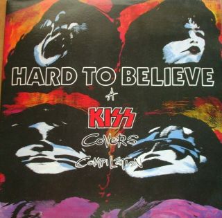 Nirvana/various - Kiss: Hard To Believe (oz Waterfront 1990 2lp Red Vinyl Rare)