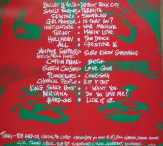 Nirvana/various - Kiss: Hard To Believe (OZ Waterfront 1990 2LP Red Vinyl RARE) 2