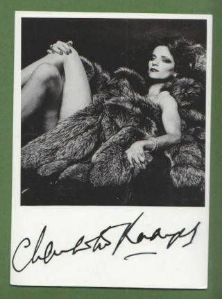 Charlotte Rampling In Person Signed Glossy Photo 10/15 Cm Autograph