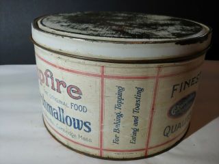 Vintage Campfire Marshmallows Tin 5 lbs. 3
