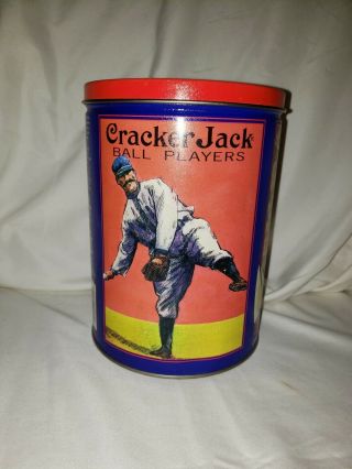 1992 Vintage Cracker Jack Metal Tin Can Limited Series Baseball