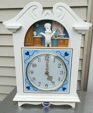 Pillsbury Doughboy Collector Clock By The Danbury 1999