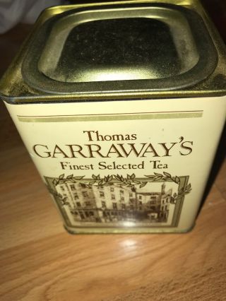 Vintage English Breakfast Tea Canister Tin Thomas Garraway’s Of London