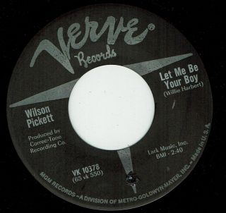 Mod/ R&b Wilson Pickett – Let Me Be Your Boy Listen