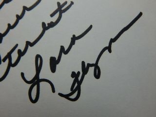 Lara Flynn Boyle Actress Autograph Signature Signed Card