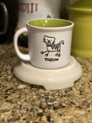 Petrageous Designs Cat “meow” Microwave Safe Coffee Tea Mug Cup Large