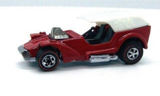 1973 Hot Wheels Redline Ice " T " Enamel Red With White Top