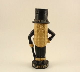 Vintage Cast Iron Mr Peanut Still Bank Planters Peanuts 8 "