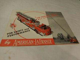1953 American Lafrance Aerial Ladder Truck Sales Brochure (doepke Model Toy)