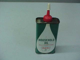 Vintage Sinclair All Purpose Household Oil Handy Oiler Can (oil Drop & Dino Logo