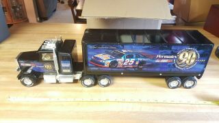 Very Rare Vintage Pressed Steal Nylint Permatex Racing Semi Truck And Trailer