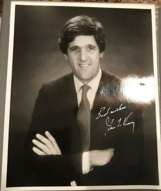 United States Senator John Kerry Hand Signed Autographed 8x10 Photo F2
