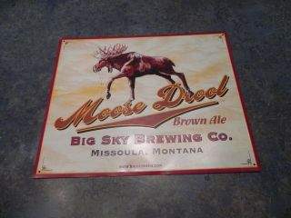 Moose Drool Brown Ale Metal Sign - Big Sky Brewing Co.  - Missoula,  Mt
