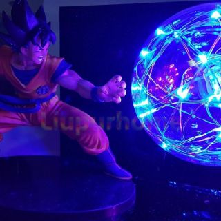 RARE Dragon Ball Z GOKU & FREEZA Power Up Led Light Lamp Action Figure Whole Set 4