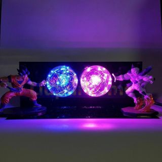 RARE Dragon Ball Z GOKU & FREEZA Power Up Led Light Lamp Action Figure Whole Set 5