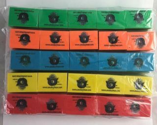 50 Smokey The Bear Prevent Wildfires Erasers Orange,  Red,  Green & Yellow