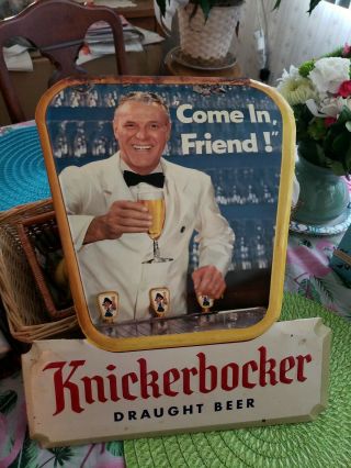 Knickerbocker Draught Beer Vintage Sign.