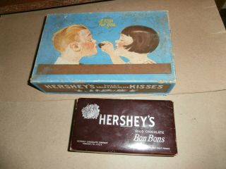Vintage Hershey Chocolate Kiss Bon Bons Boxes