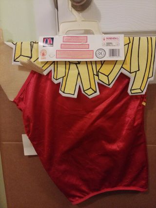 McDonald ' s French Fry Fries Halloween Costume (toddler (2 - 4) - in Packaging 2