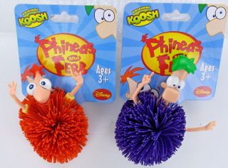 Phineas & Ferb Koosh Ball Set Toy Disney Xd Oddzon Hasbro Nwt Retired